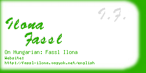 ilona fassl business card